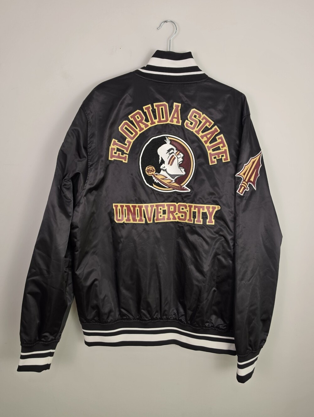 Pro Standard Florida State Seminoles Classic Men's Satin Full-Snap Jacket Sz 2XL